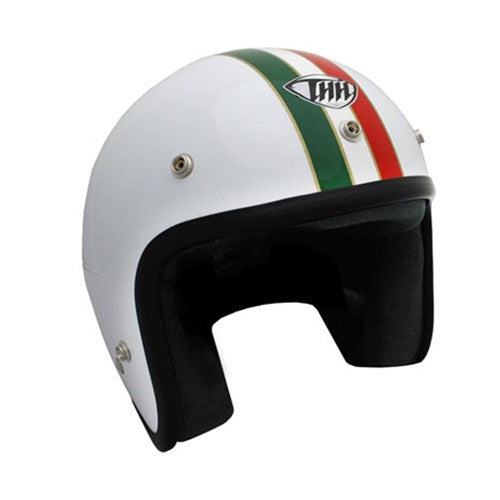 THH T380 OPEN FACE (ITALIAN FLAG) - WHITE/GREEN