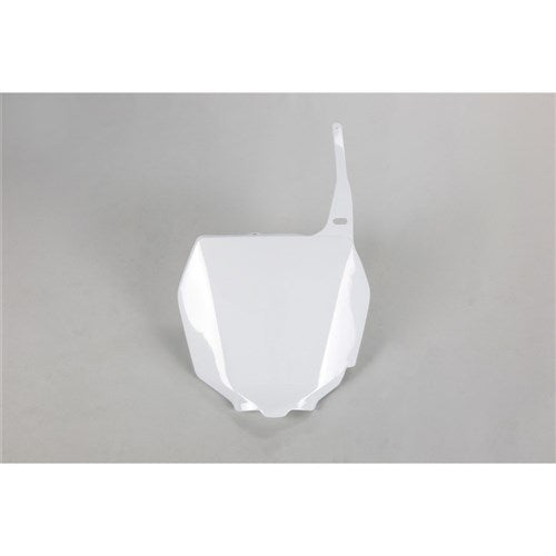 UFO FR/PLATE RM125/250 01-11/RMZ450 05-07/RMZ250 07-09 (WHT)
