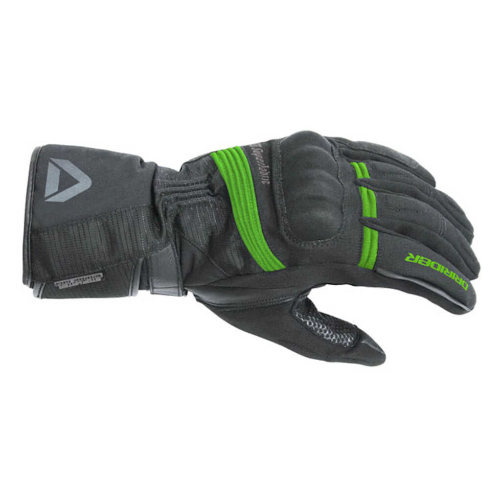 Dririder Adventure 2 Textile Gloves - BLACK GREEN