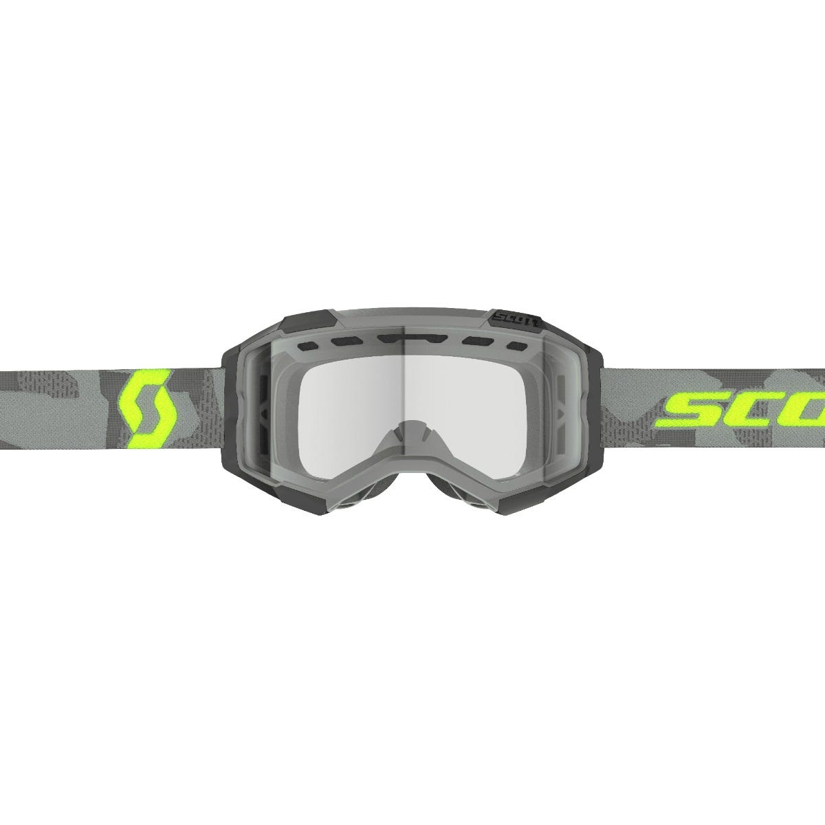 SCOTT Fury Enduro Goggle - light grey/neon yellow | clear