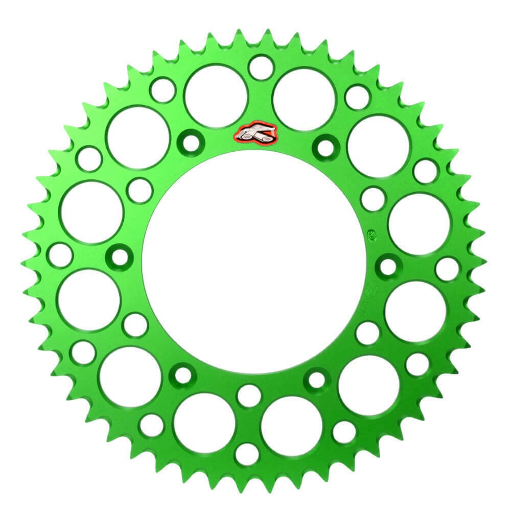 RENTHAL REAR SPROCKET MX ULTRALIGHT GROOVED GRN 49T (408U-420-49GEGN) /