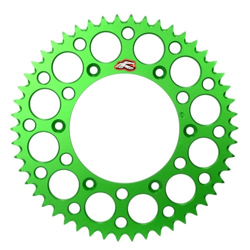 #RENTHAL REAR SPROCKET MX ULTRALIGHT GROOVED GRN 50T