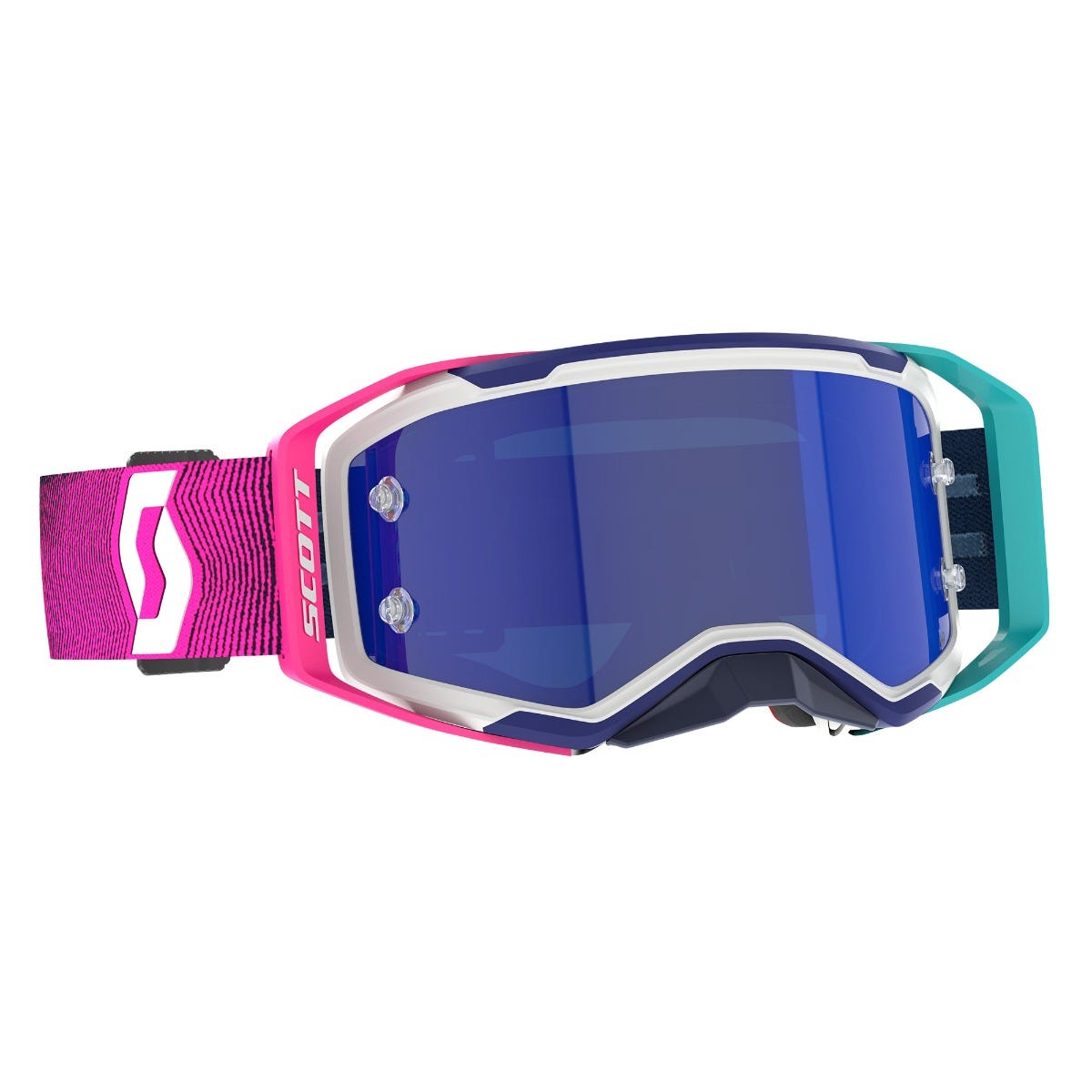 SCOTT Prospect 2.0 AMP Goggle - stealth blue/radiant pink | blue chrome lens