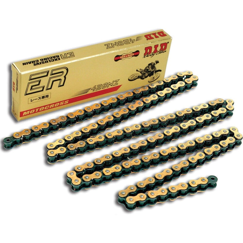 DID SUPER NON-O-RING 428NZ SDH GLD/BLK 136FB (CTN25)