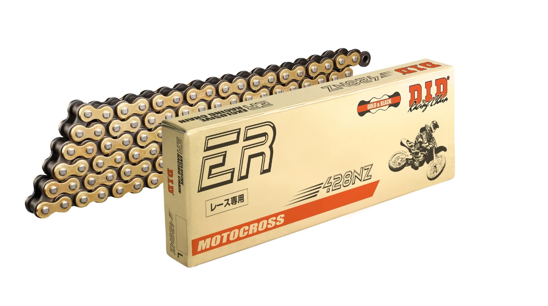 DID #428 NZ Racing EX/HD Chain 136L FJ - Clip GOLD