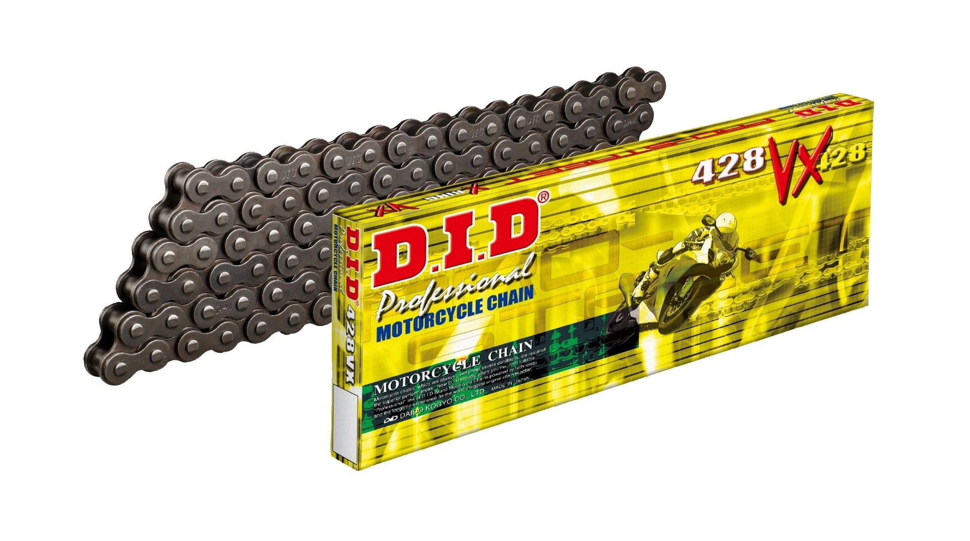 DID #428 VX Pro X-Ring Chain - FJ-Clip/ZJ-Rivet