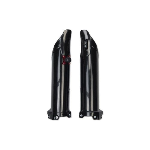 UFO FORK SLIDER PROT W/QUICK STARTER KX450F 19-22 (BLK)