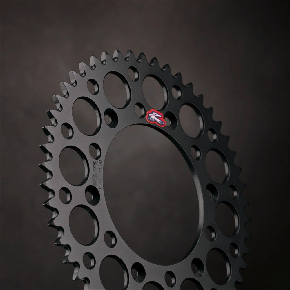 RENTHAL REAR SPROCKET MX ULTRALIGHT GROOVED BLK 38T (491--415-38P-BK)