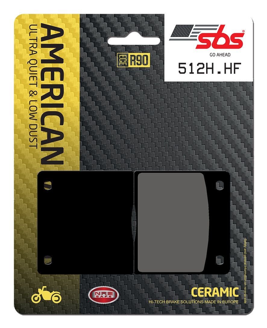 SBS FRICTION - Ceramic Rear H-D Brake Pads - 512H.HF-