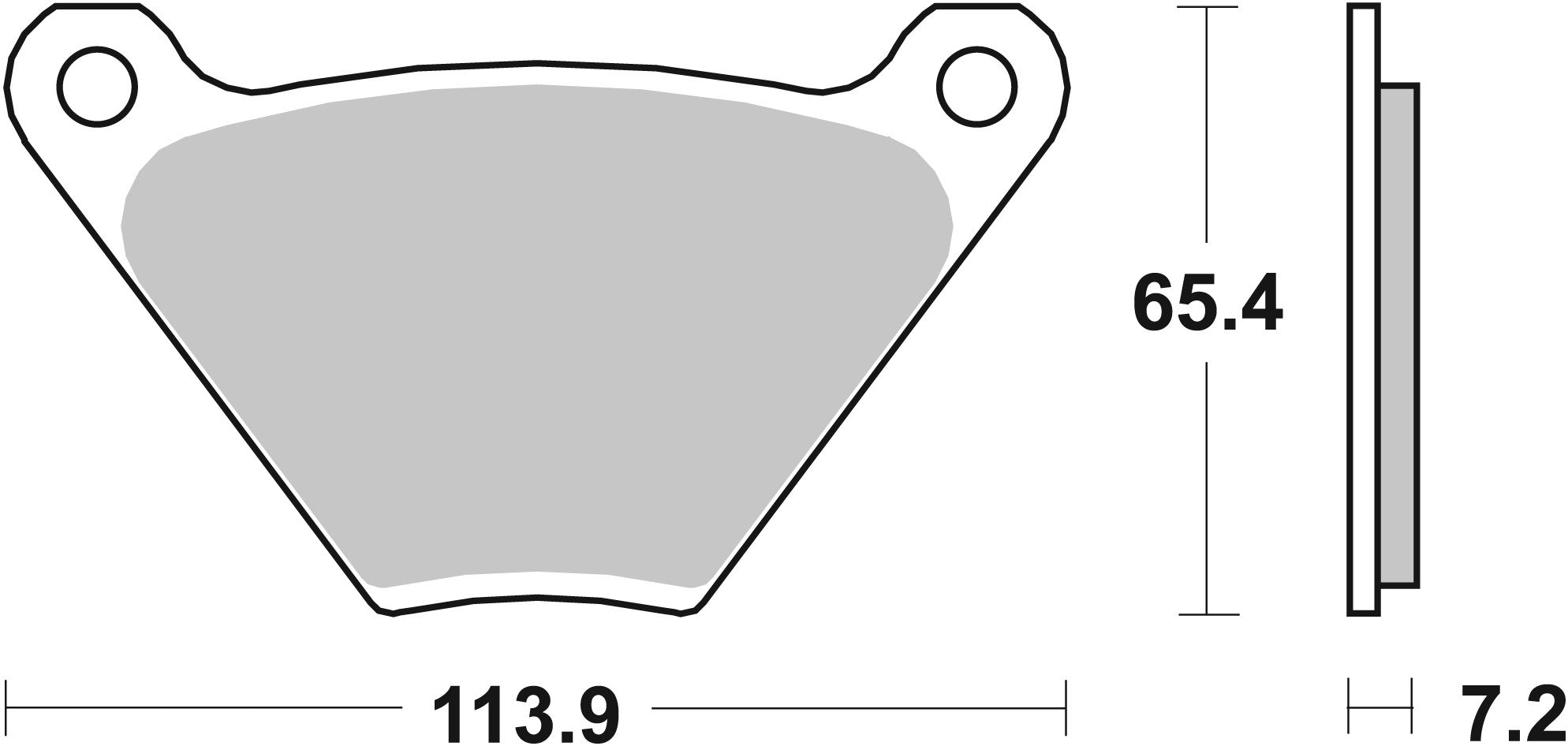 SBS FRICTION - Ceramic Front / Rear H-D Brake Pads - 513H.HF-