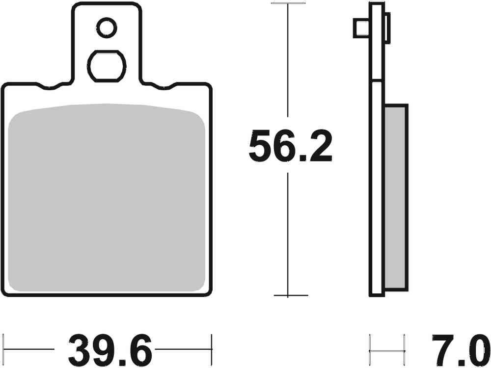SBS FRICTION - Dual Carbon Classic Front Brake Pads (Track Use) (SBS 138) - 519DCC-