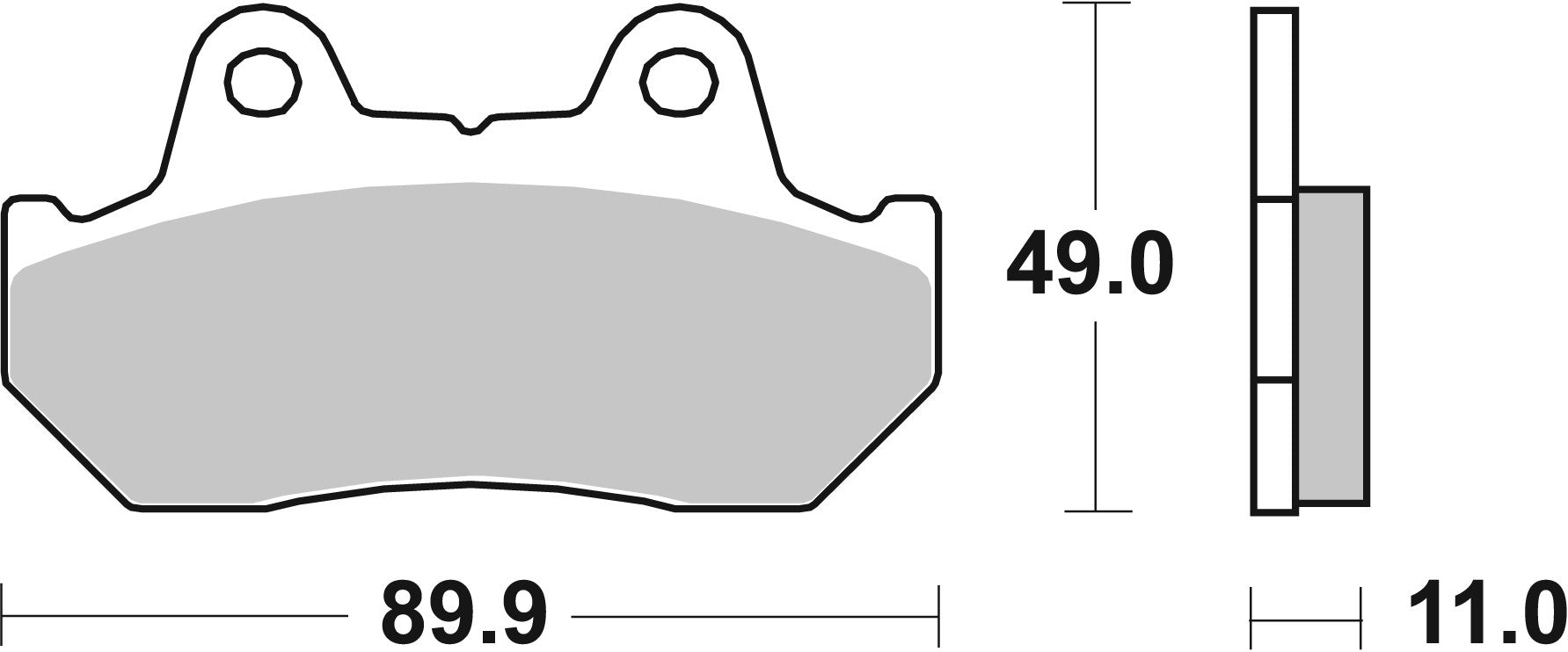 SBS FRICTION - Ceramic Front / Rear Brake Pads (SBS 160) - 542HF-