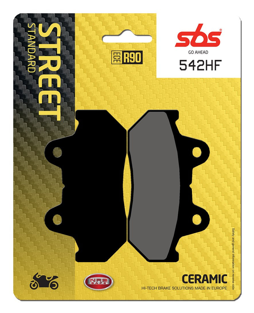 SBS FRICTION - Ceramic Front / Rear Brake Pads (SBS 160) - 542HF-