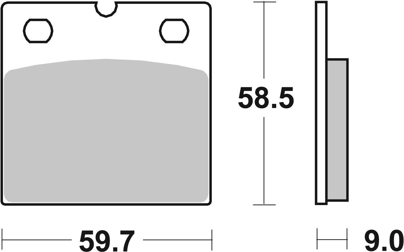 SBS FRICTION - Ceramic Front / Rear Brake Pads - 554HF-