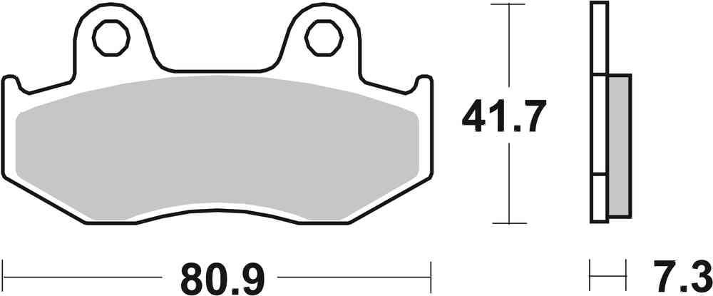 SBS FRICTION - Sinter Front / Rear Off Road Brake Pads (SBS 104) - 558SI-