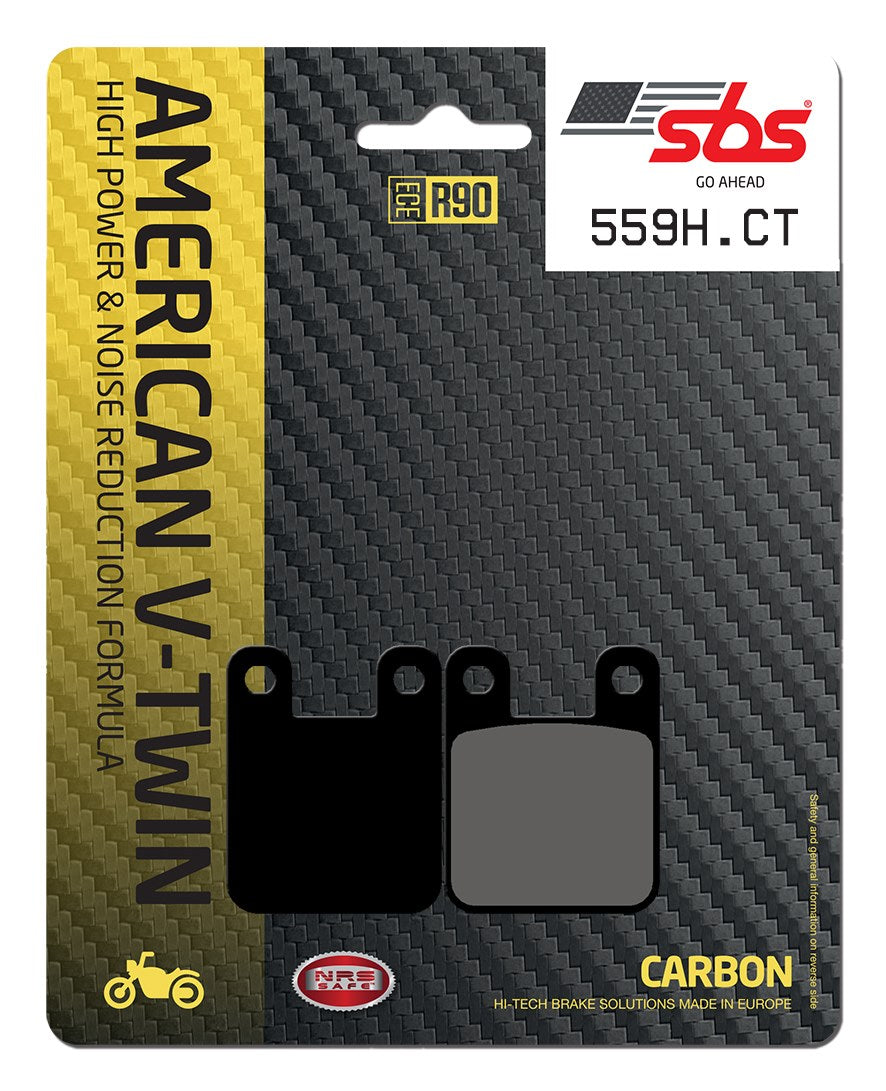 SBS FRICTION - Carbon Tech Front / Rear H-D Brake Pads - 559H.CT-