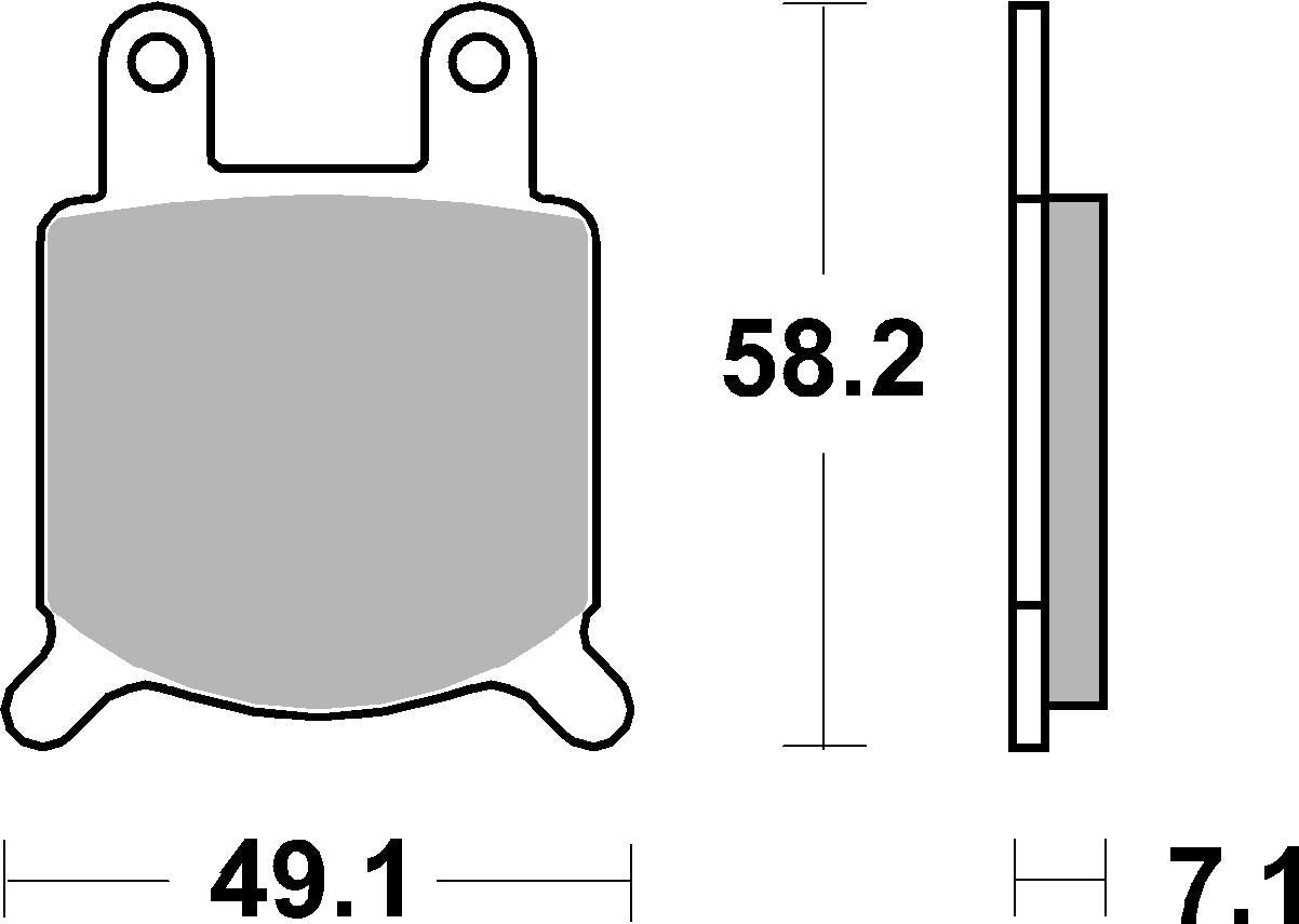SBS FRICTION - Ceramic Front Brake Pads - 560HF-