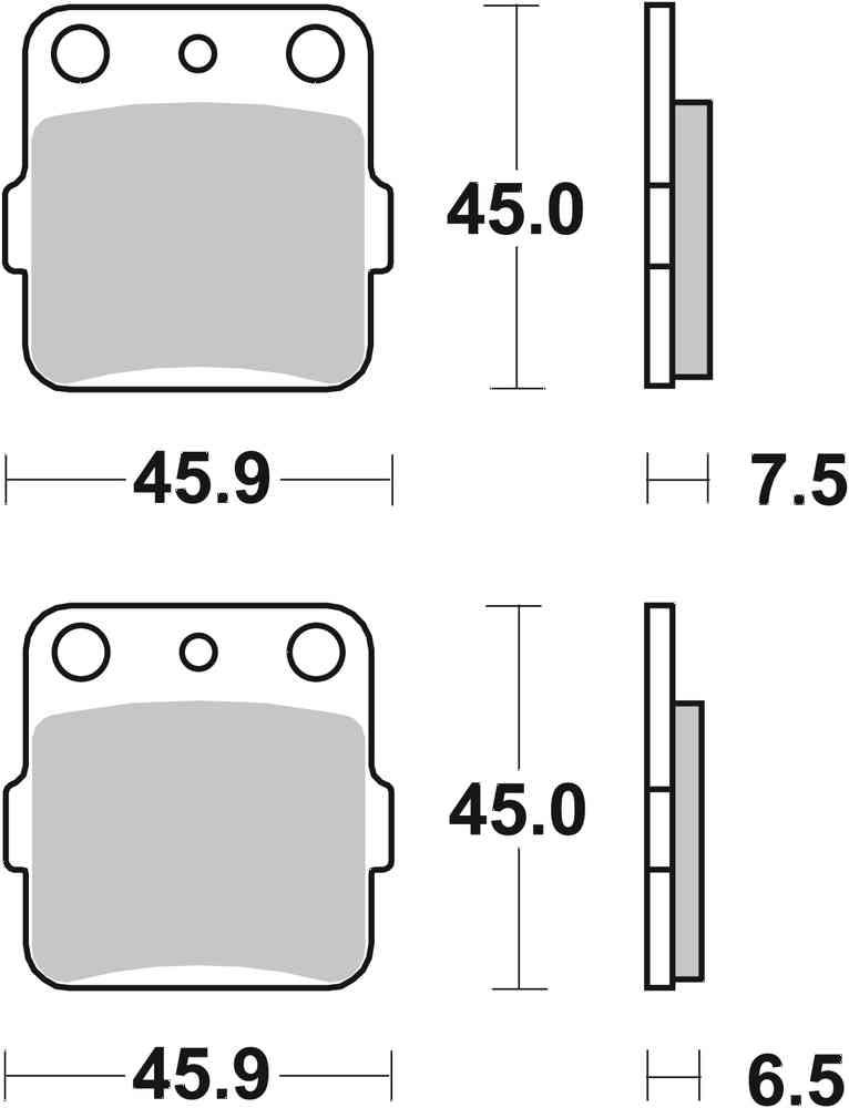 SBS FRICTION - Racing Sinter Off Road Rear Brake Pads - 562RSI-