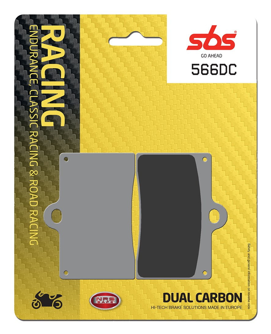SBS FRICTION - Dual Carbon Front Brake Pads - (Track Use) - 566DC-