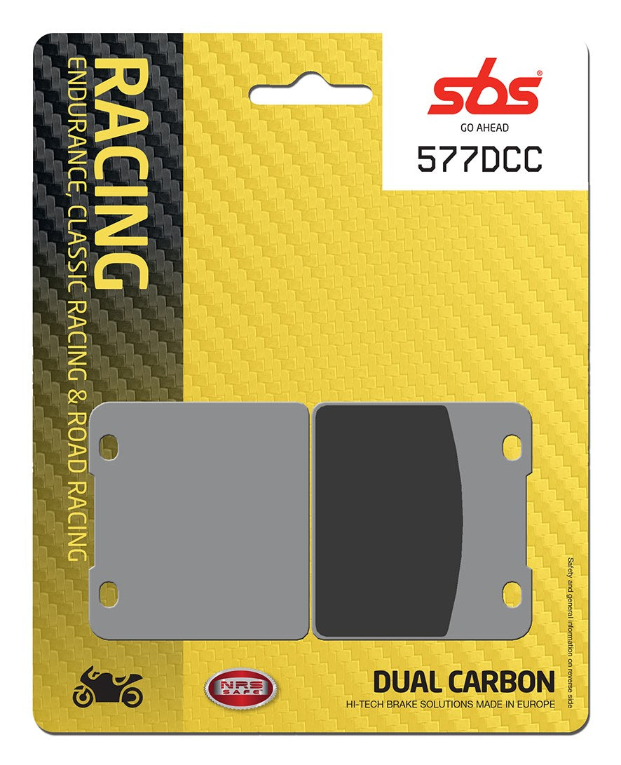 SBS FRICTION - Dual Carbon Classic Front Brake Pads (Track Use) - 577DCC-