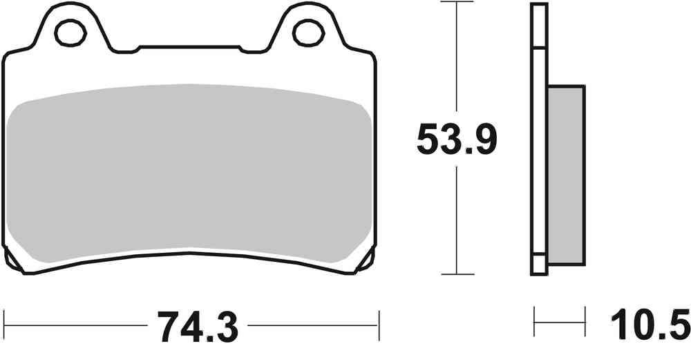 SBS FRICTION - Sinter Front Brake Pads - 590HS-