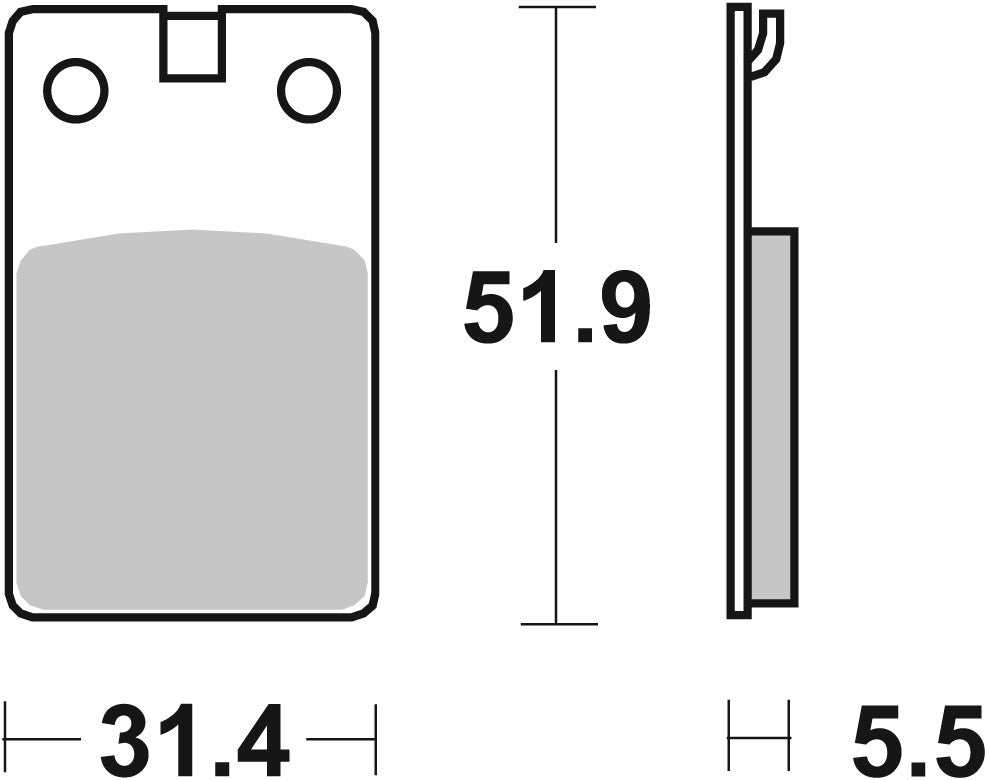 SBS FRICTION - Ceramic Front / Rear Brake Pads (SBS 132) - 595HF-