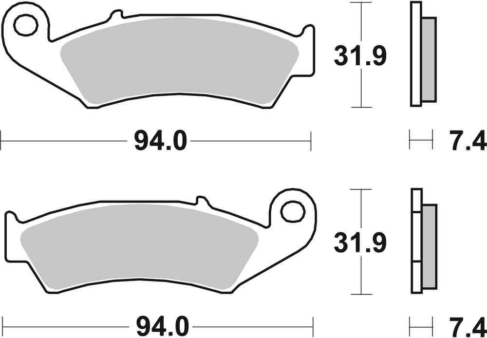 SBS FRICTION - Racing Sinter Off Road Front Brake Pads (SBS 139) - 603RSI-