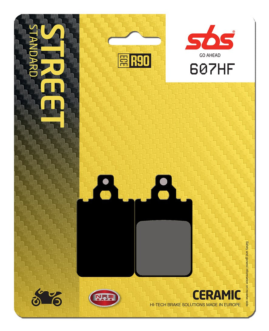 SBS FRICTION - Ceramic Front / Rear Brake Pads (SBS 109) - 607HF-