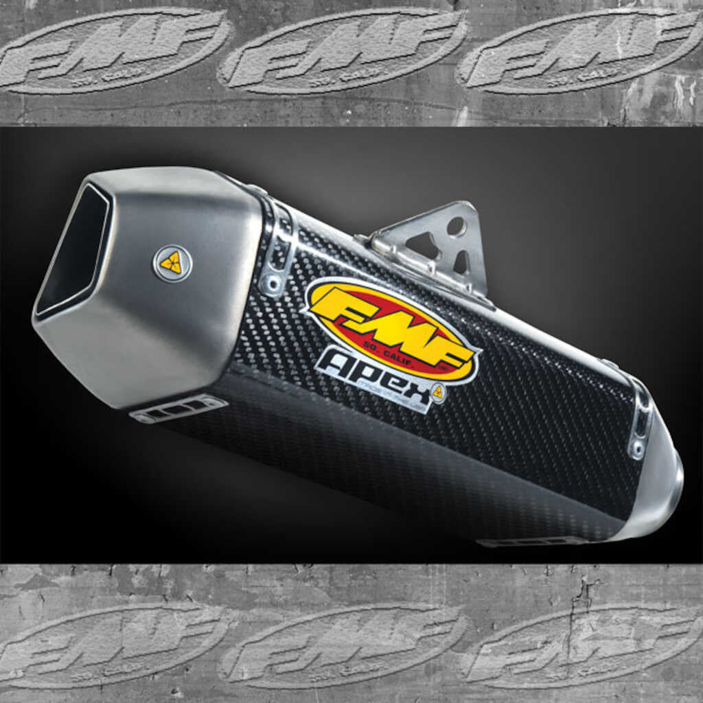 FMF Exhaust - 42177 - Slip On Muffler - Titanium with Carbon - Apex