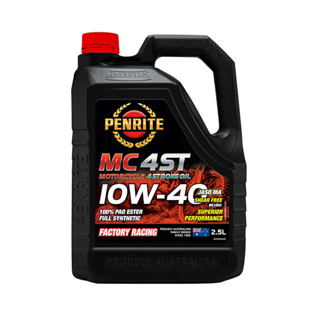 Penrite MC-4ST 10W-40 Full Synthetic 4 Stroke Oil 2.5L