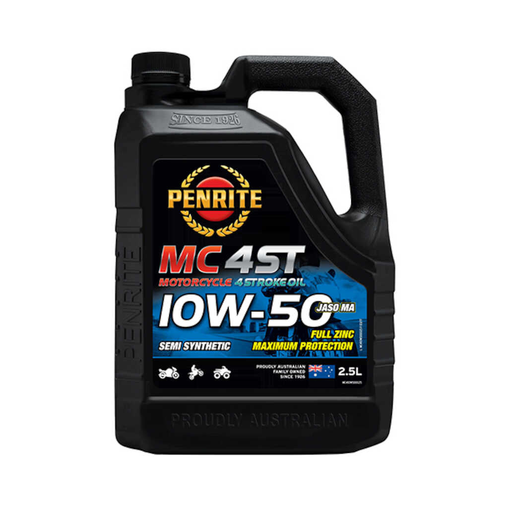 Penrite MC-4ST 10W-50 Semi Synthetic 4 Stroke Oil 2.5L