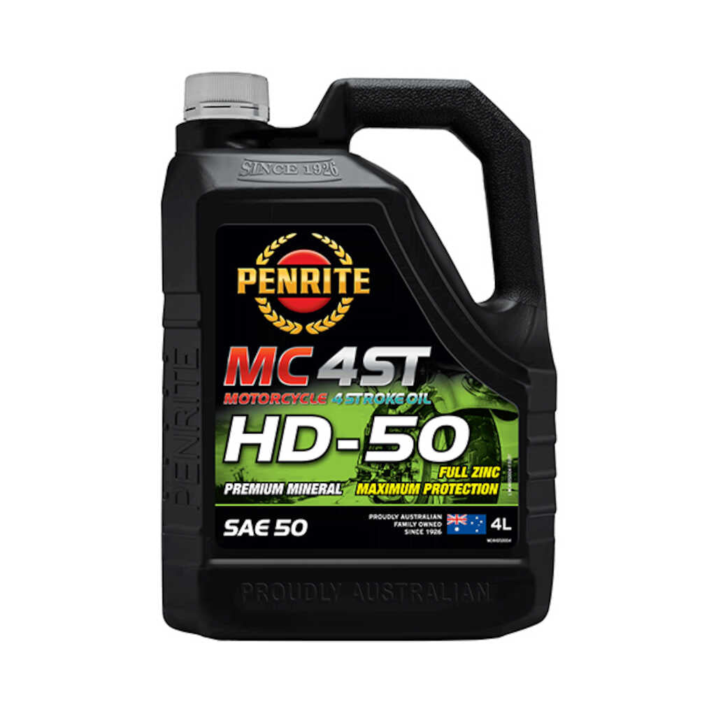 Penrite MC-4ST HD SAE 50 Mineral 4 Stroke Oil 4L
