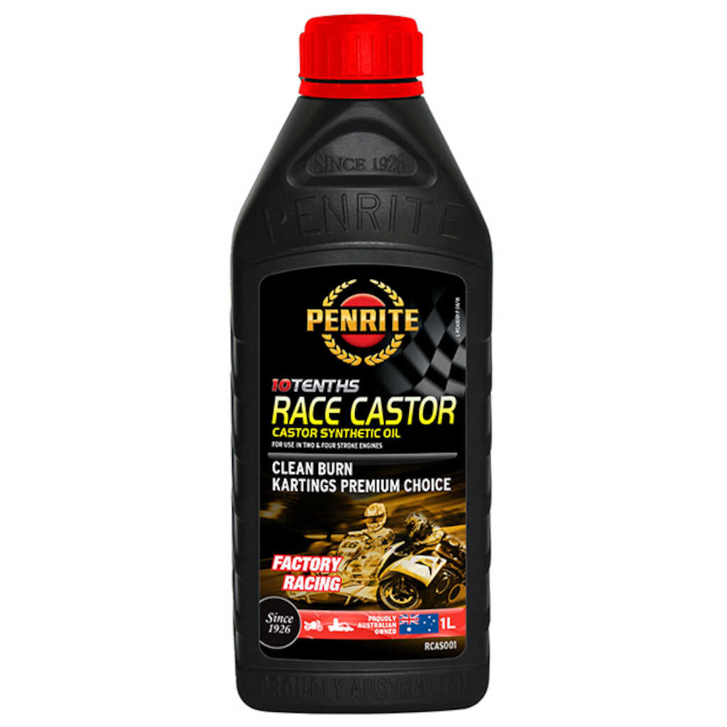 Penrite 10 Tenths Full Synthetic Race Castor 2 Stroke Oil 1L