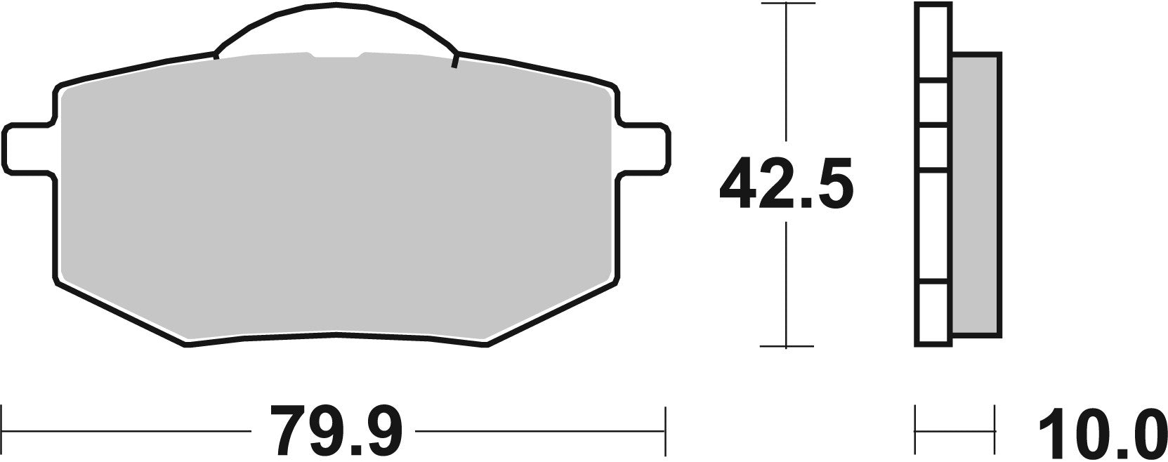 SBS FRICTION - Ceramic Front Brake Pads - 616HF-