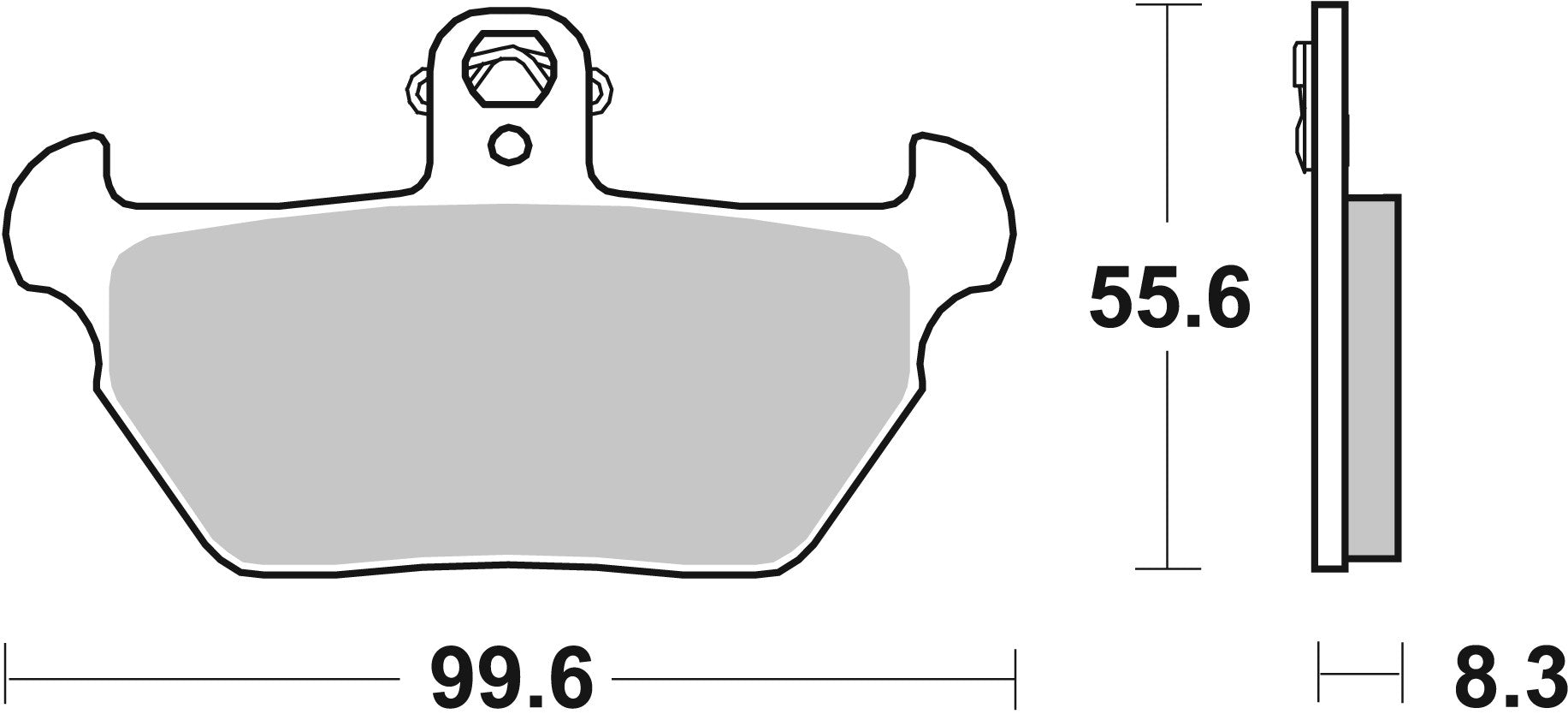SBS FRICTION - Ceramic Front Brake Pads - 644HF-