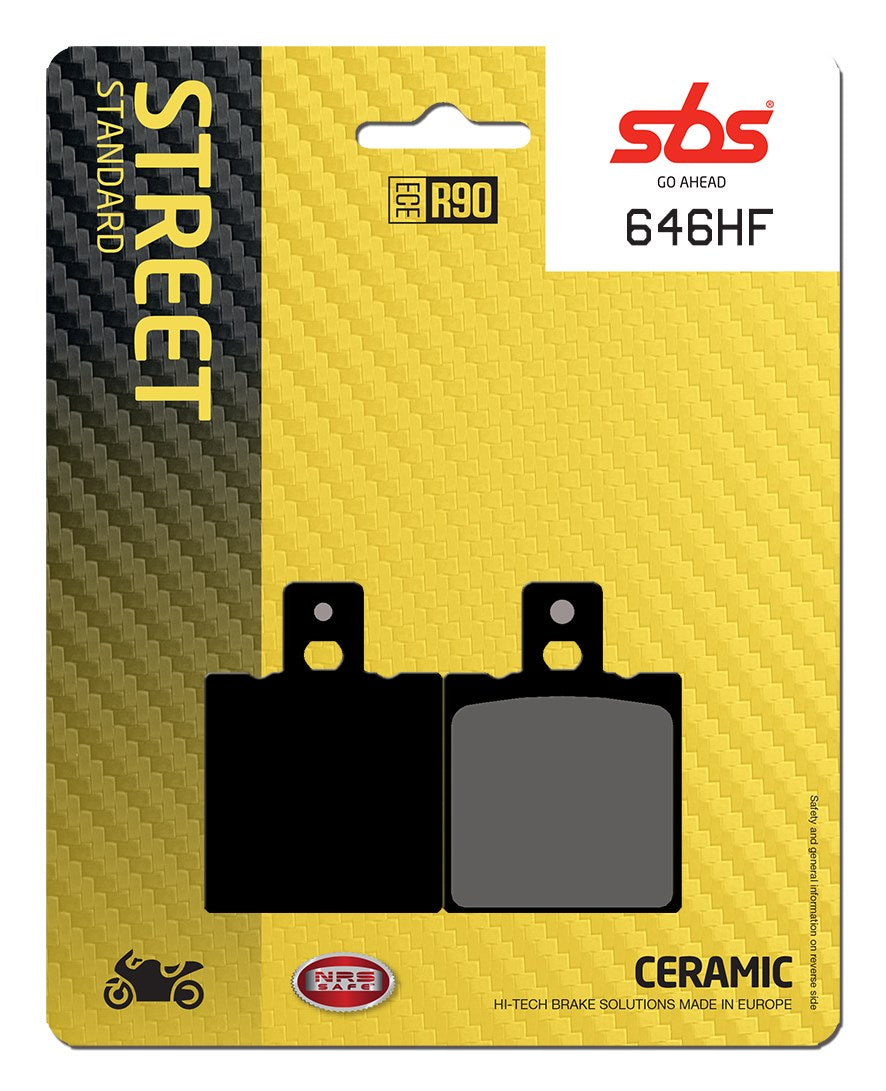 SBS FRICTION - Ceramic Rear Brake Pads (bendix packaging) - 646HF-