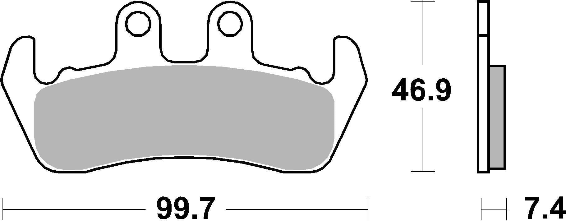 SBS FRICTION - Ceramic Front Brake Pads - 653HF-