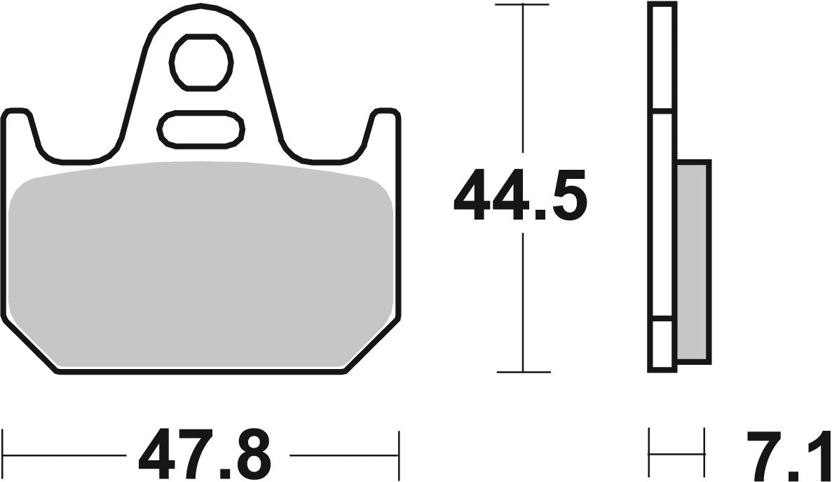 SBS FRICTION - Ceramic Rear Brake Pads (bendix packaging) - 659HF-