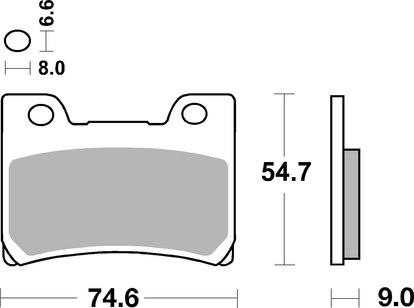 SBS FRICTION - Ceramic Front Brake Pads - 665HF-