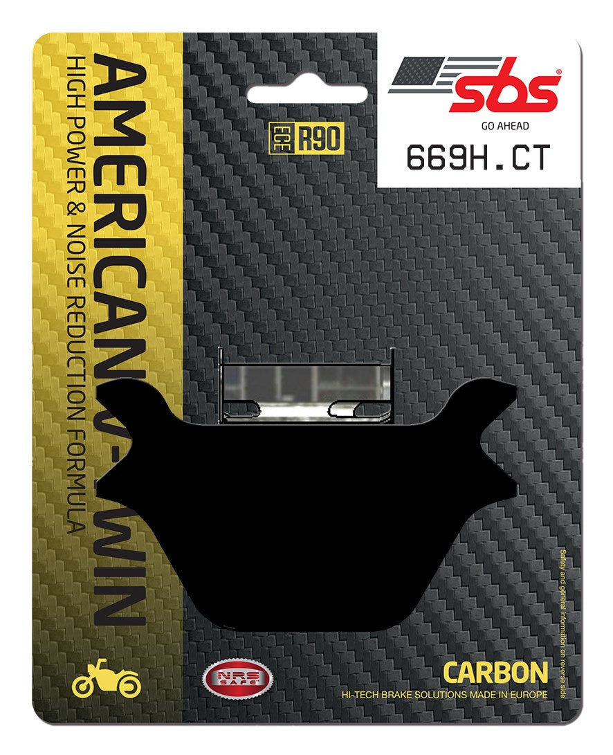 SBS FRICTION - Carbon Tech Rear H-D Brake Pads - 669H.CT-