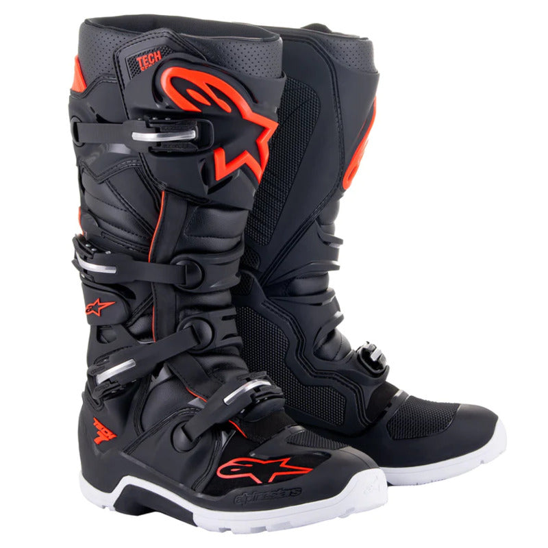 TECH 7 ENDURO BLACK FLURORED (1030)