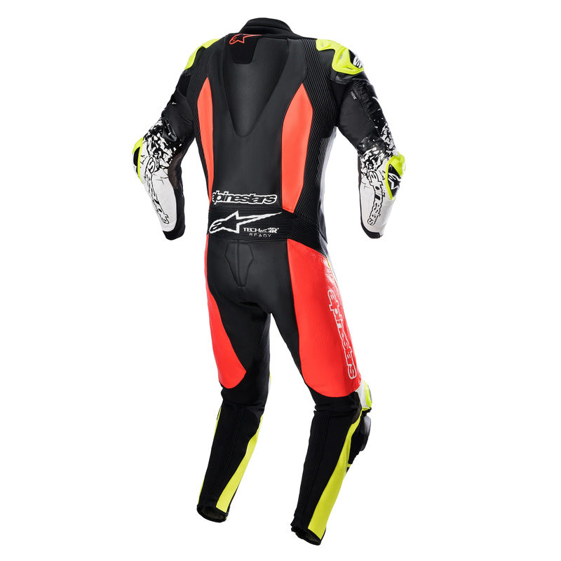 GP TECH V4 1 PC SUIT BLACK FLURORED FLUROYELLOW (1355)
