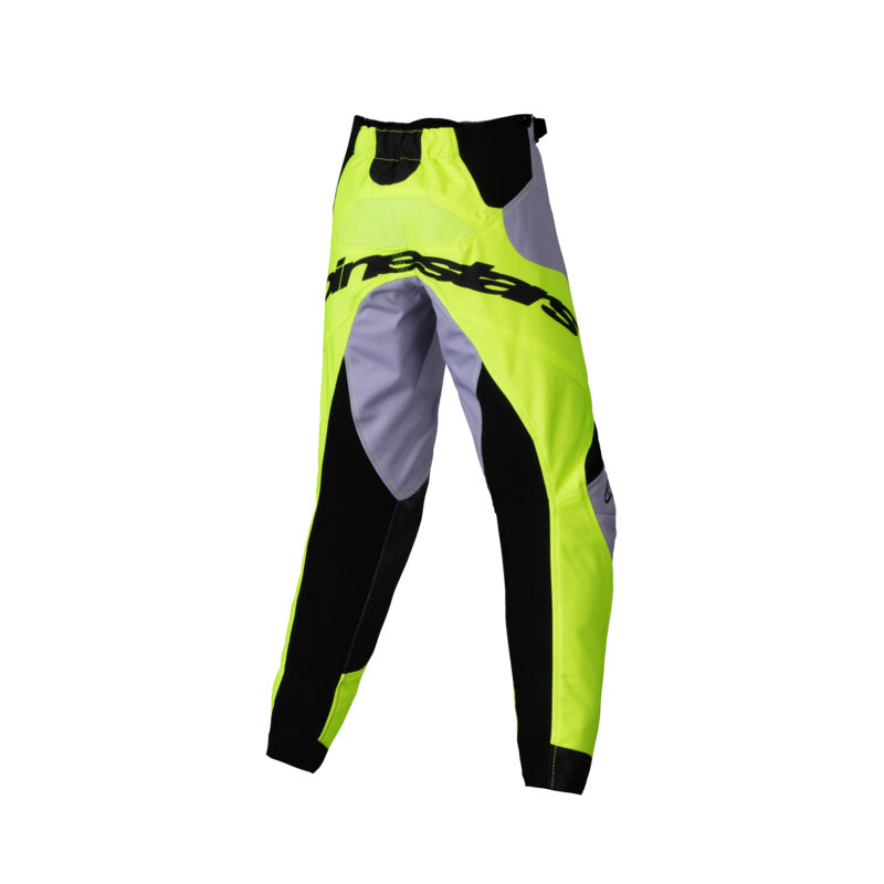2025 KIDS RACER VEIL PANTS GRAY FLURO-YELLOW (9157)
