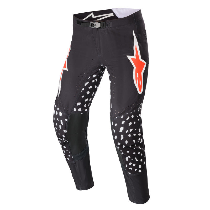 2023 SUPERTECH NORTH PANTS BLACK NEON RED (1397)