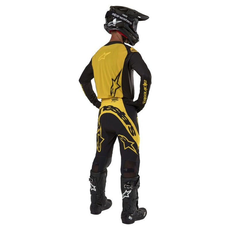 2024 SUPERTECH WARD PANTS BLACK YELLOW (0015)