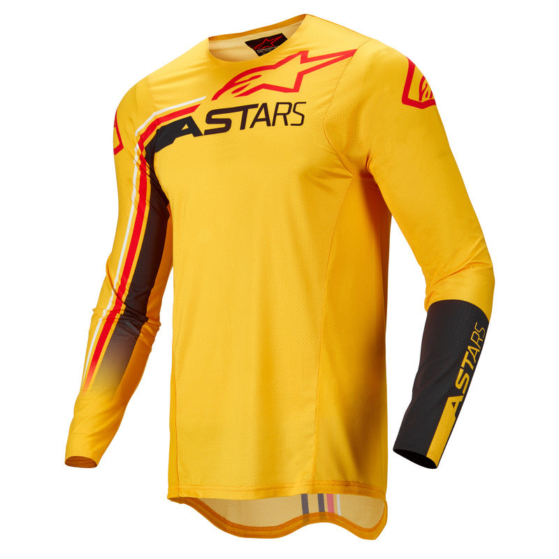 2022 SUPERTECH BLAZE JERSEY YELLOW BLACK FLURO-RED (0583)