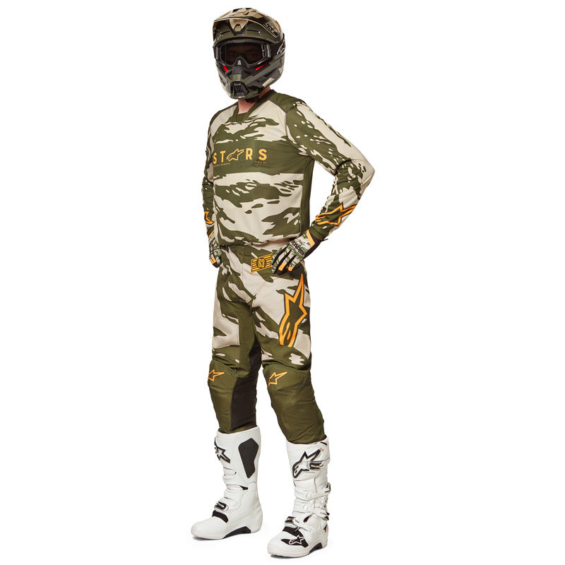2022 RACER TACTICAL JERSEY MILITARY SAND/CAMO/TANGERINE (6840)