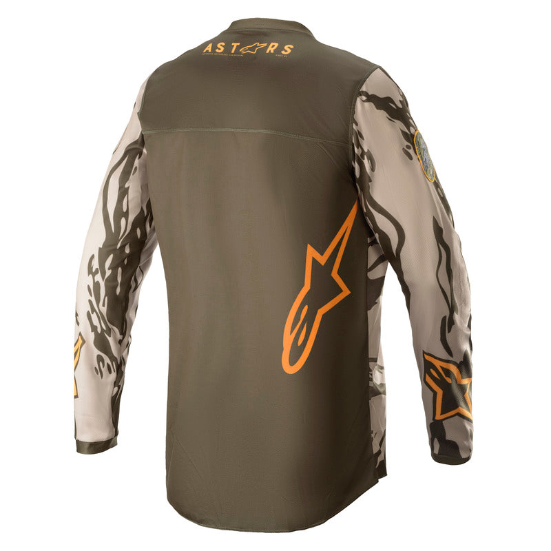 2022 RACER TACTICAL JERSEY MILITARY SAND/CAMO/TANGERINE (6840)