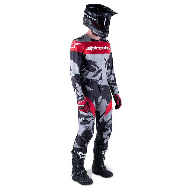 2023 RACER TACTICAL JERSEY CAST GRAY CAMO MARS RED (9228)