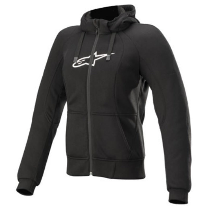 WOMENS CHROME HOODIE BLACK (0010)